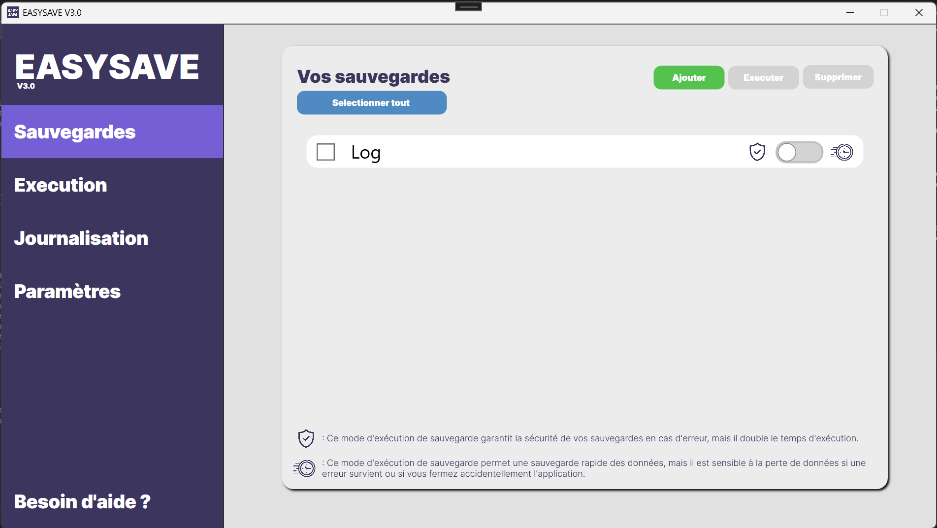 EasySave homepage